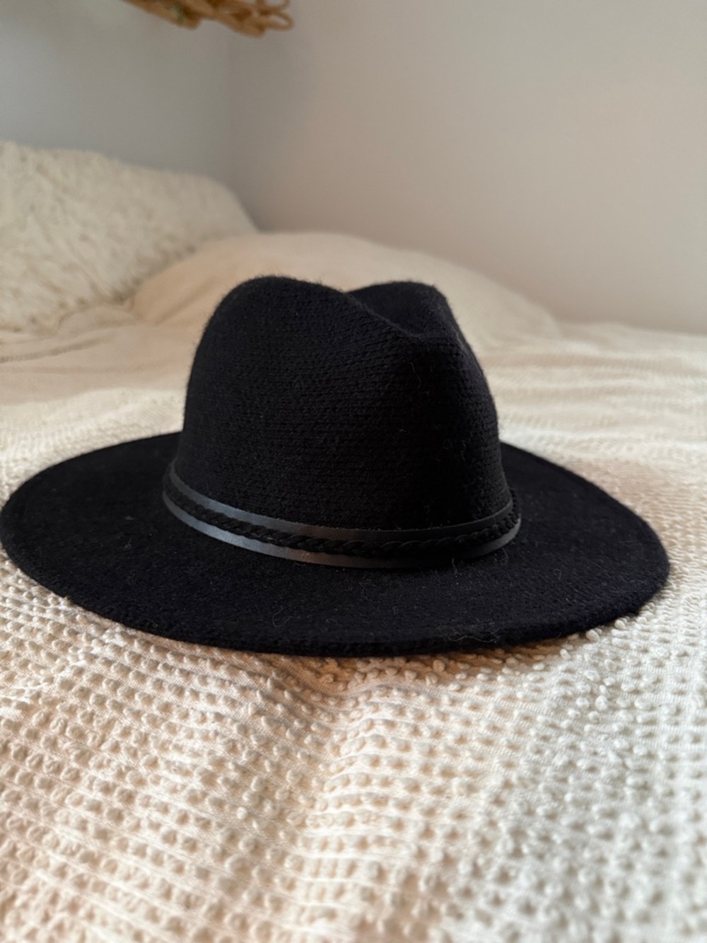 Target Black Wool Fedora with Braided Band